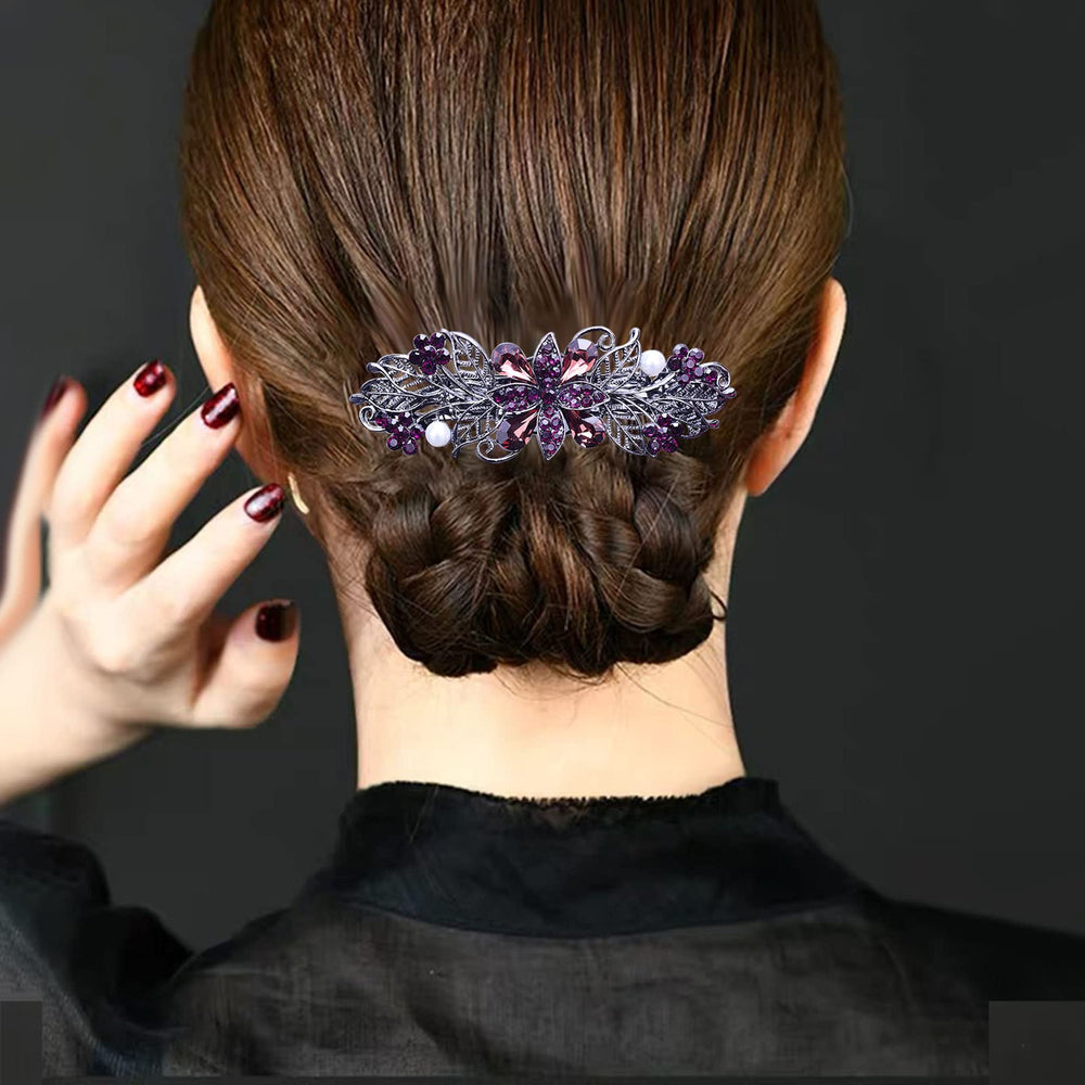 GeoGeoDIY barrette used in ponytail demonstrating secure hold