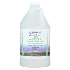 George s Aloe Vera 64 fl oz front bottle view showing label and capacity benefit