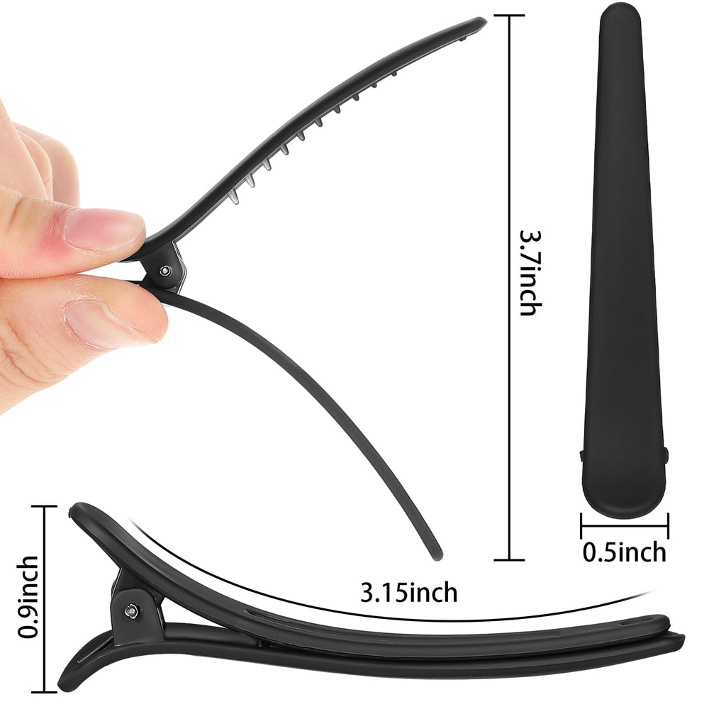 Geosar close-up of clip teeth and curved profile demonstrating secure non-creasing grip