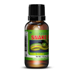 Pouring Germa oil from bottle onto palm showing controlled application