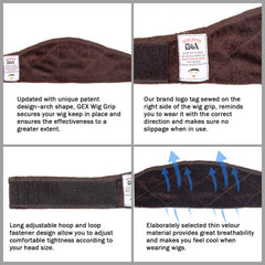 GEXWORLDWIDE band laid beside ruler showing 22-inch adjustable length