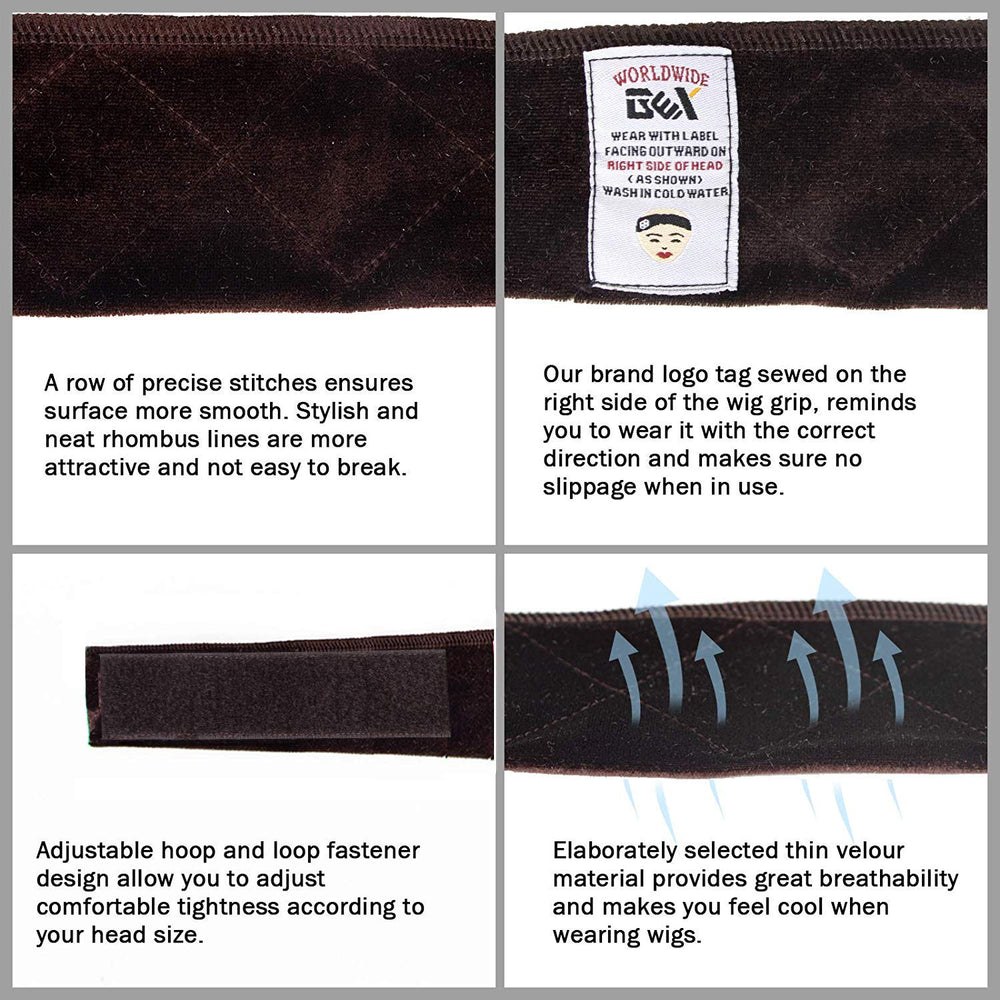 GEXWORLDWIDE dark brown band on white background highlights neutral tone