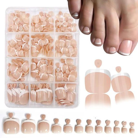 geyakal front packaging showing 240-piece French tip kit with quick selection benefit