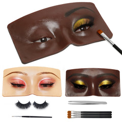 GFPGYQ front view of silicone eye practice board showing eye shape and benefits
