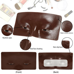 GFPGYQ in-use board with brush applying eyeshadow for practice precision benefit