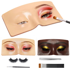 GFPGYQ front view practice board showing lifelike eye area and benefits realistic training