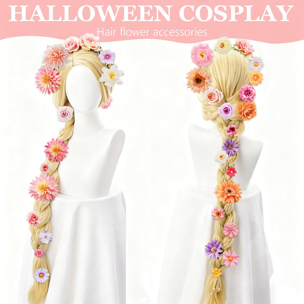 Giesiery floral clips styled for wedding, cohesive bridal look