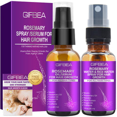 GIFBEA front packaging showing serum and spray kit, highlights convenient routine