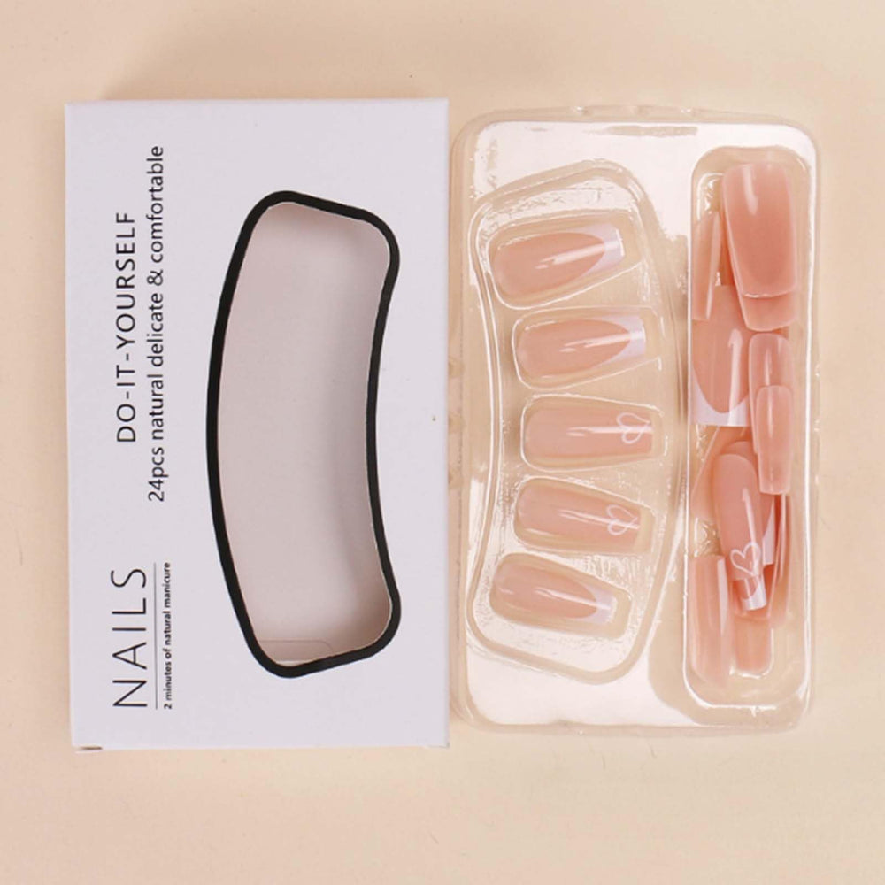 Gifiky jelly adhesive stickers and nail file displayed for easy application and shaping