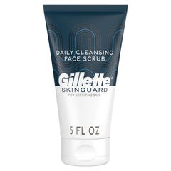 Gillette SkinGuard front packaging shows brand and benefits for sensitive skin