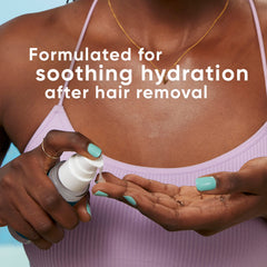 Gillette Venus dropper dispensing serum showing controlled application benefit