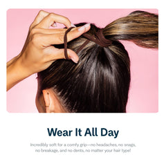 GIMME elastic securing braid end to protect brittle strands