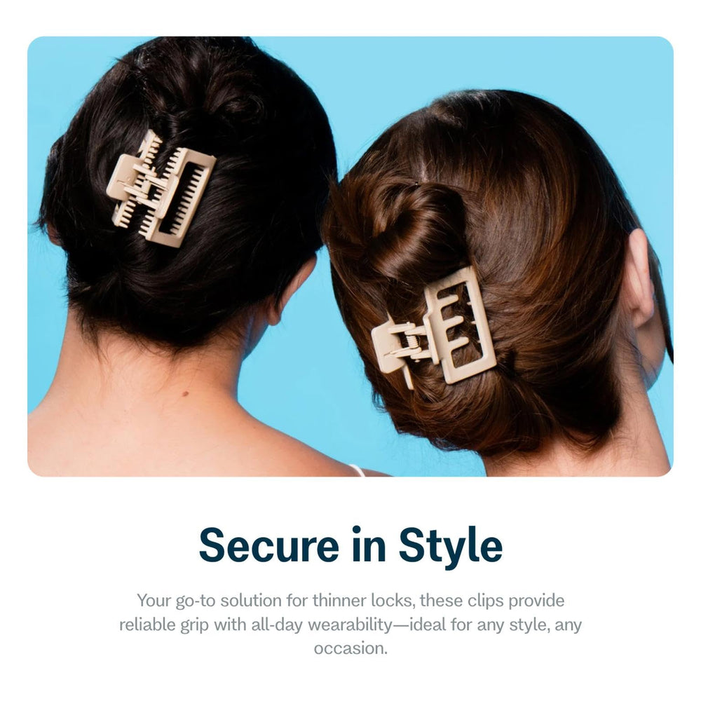 GIMME clip securing a medium-length updo for comfortable all-day wear