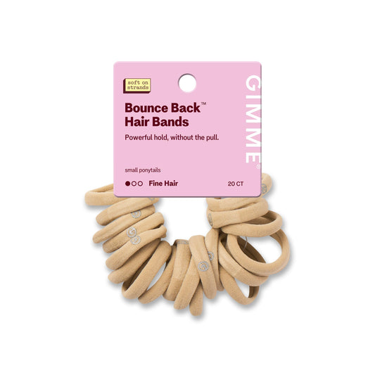GIMME front packaging showing 20-pack and blonde shade, easy storage benefit