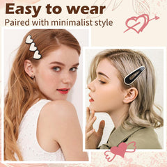 Gingbiss clips worn in hair showcasing half-up style, showing practical everyday styling benefit