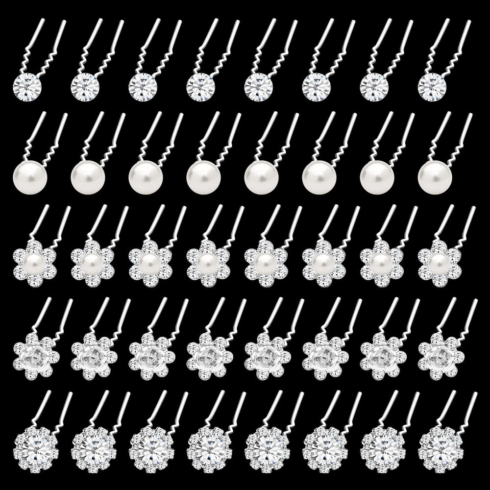 Gingbiss close-up of faux pearl and rhinestone detail highlighting delicate shine and craftsmanship