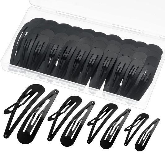 Gingbiss front packaging showing 40 black snap clips and box, keeping accessories organized