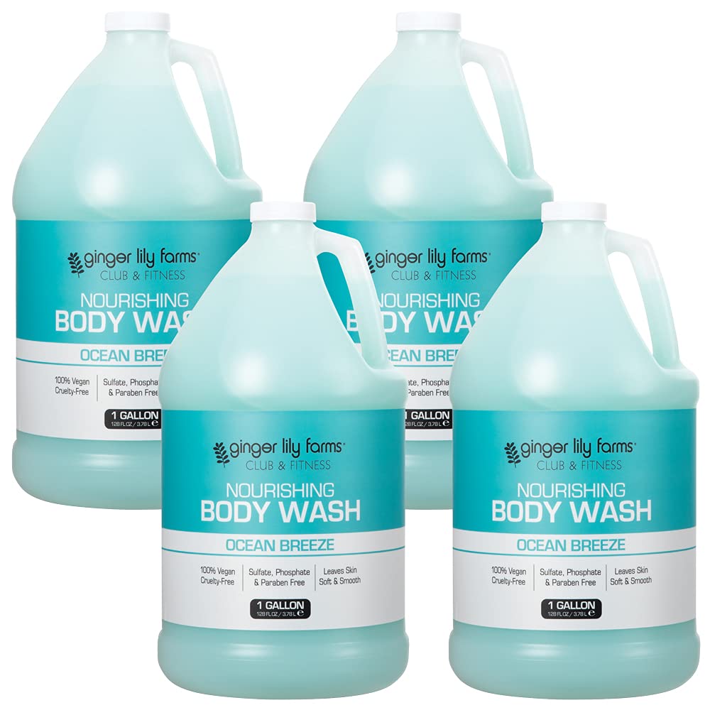 Ginger Lily Farms front gallon pack shows commercial refill benefit