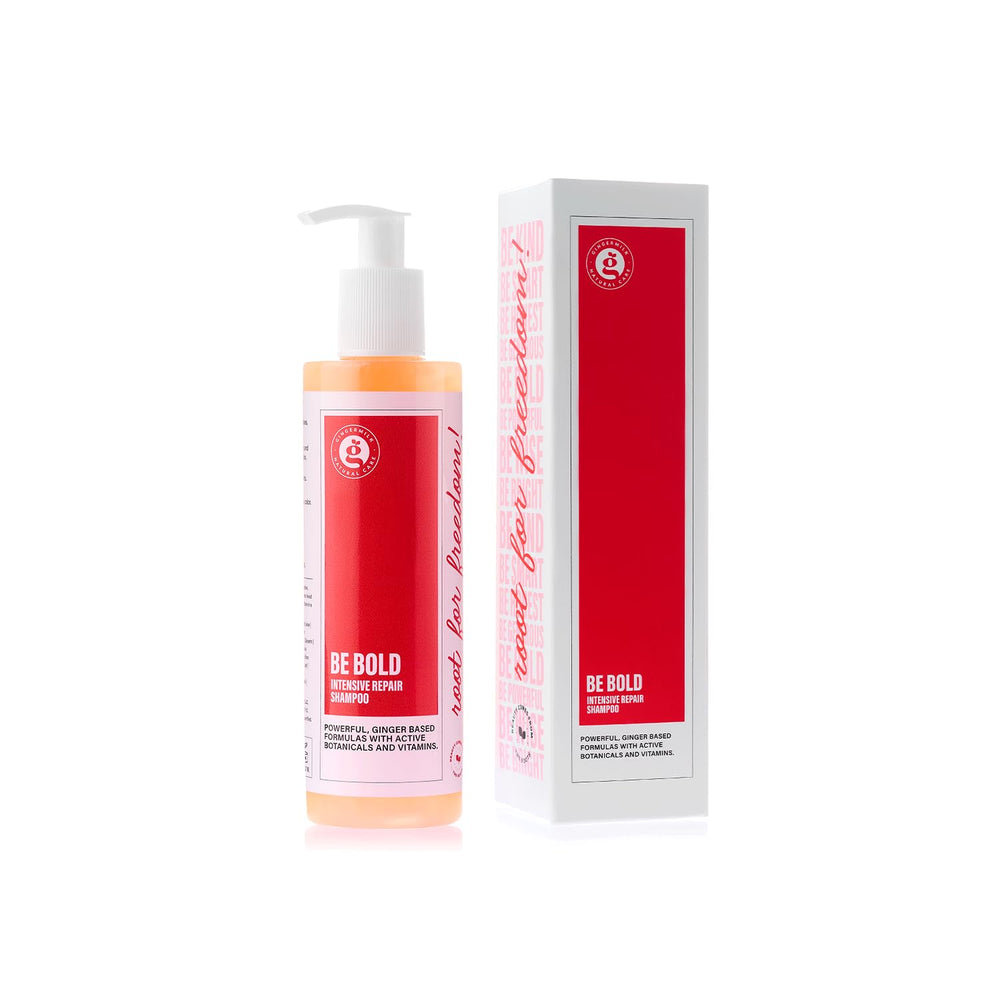 Ginger Milk Natural Care before and after hair composite showing improved smoothness