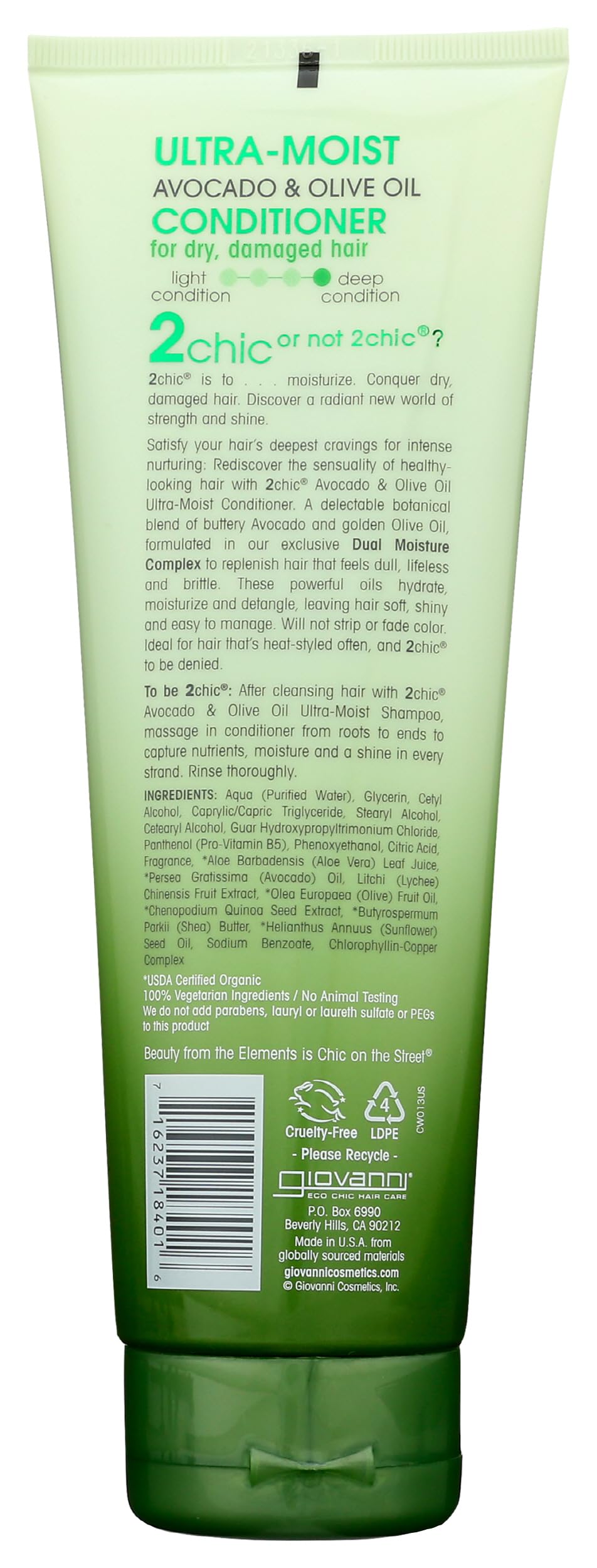 GIOVANNI creamy conditioner texture close-up for rich hydration