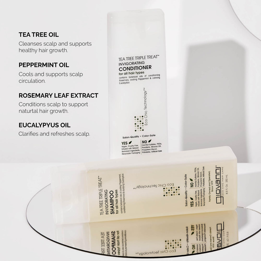 GIOVANNI conditioner creamy texture close-up illustrating moisturizing slip and detangling benefit