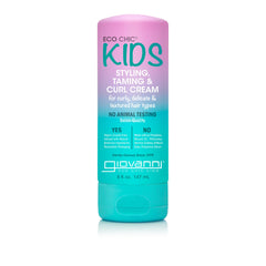 GIOVANNI front packaging showing kid-friendly curl cream and benefits