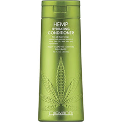 GIOVANNI front packaging showing conditioner bottle and lightweight hydration benefit