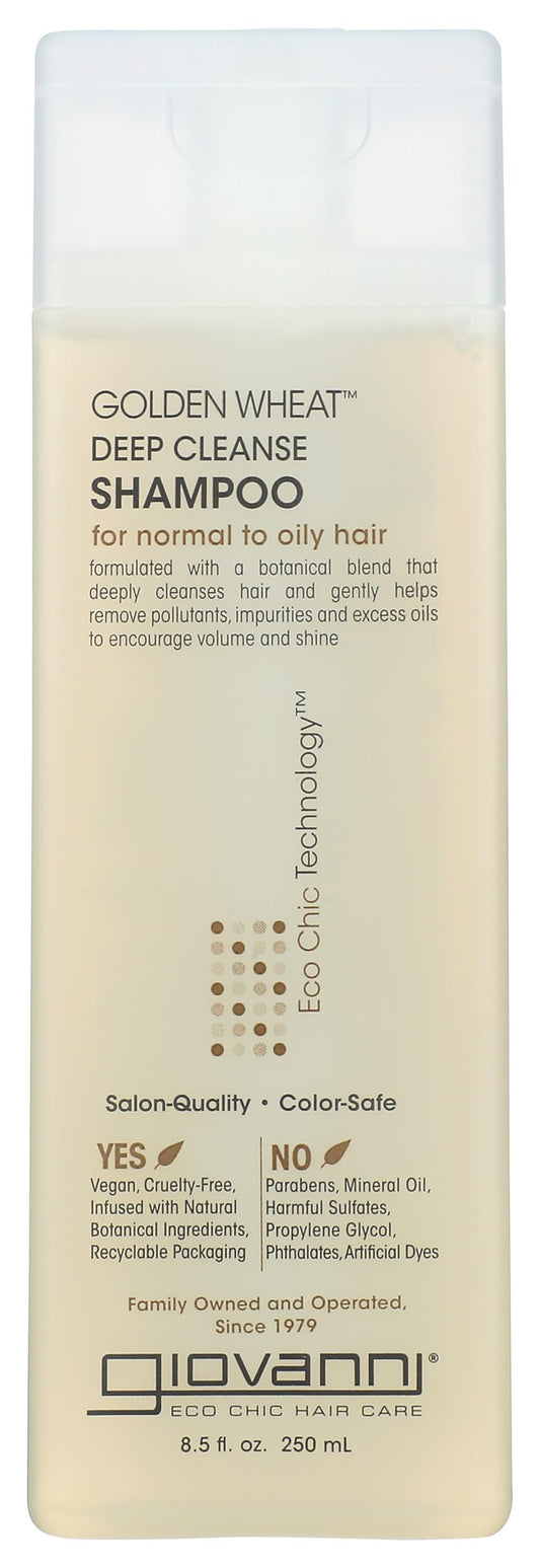 GIOVANNI front bottle view showing product branding and volume benefit