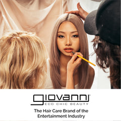 GIOVANNI product label highlighting hibiscus cucumber and rose benefit: transparent ingredient clarity