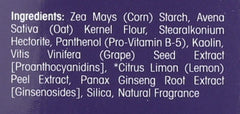 GIOVANNI powder texture on hand illustrating lightweight oil-absorbing formula