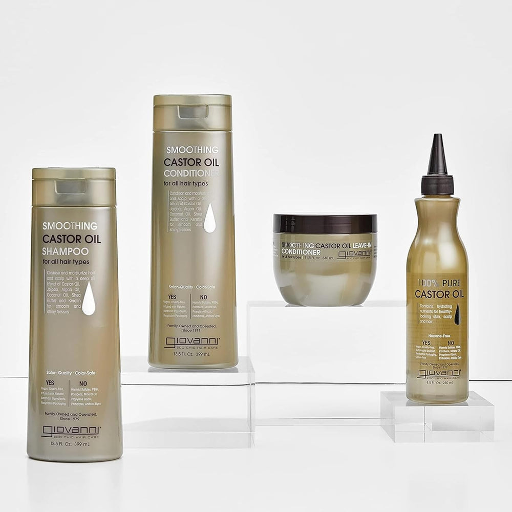 GIOVANNI foamy lather in shower illustrating gentle effective cleansing