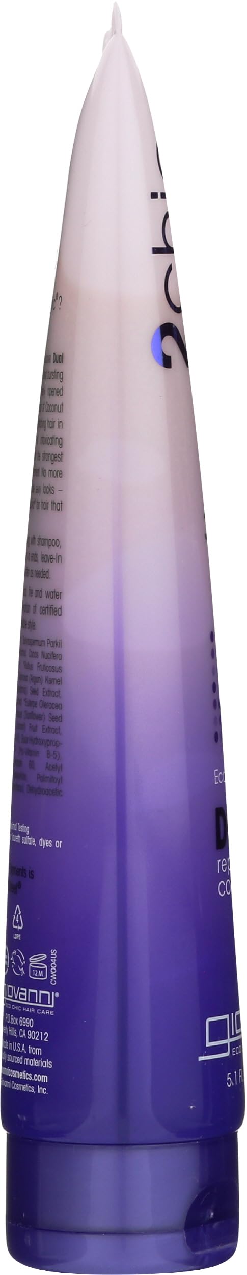 GIOVANNI jar next to hand showing 5 oz size for travel-friendly, concentrated treatment