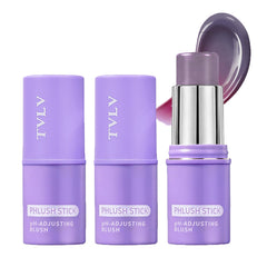 Gireatick front packaging showing two cream blush sticks, easy travel-ready color