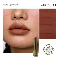 GIRLCULT lipstick bullet close-up highlighting shape and smooth surface for precise application