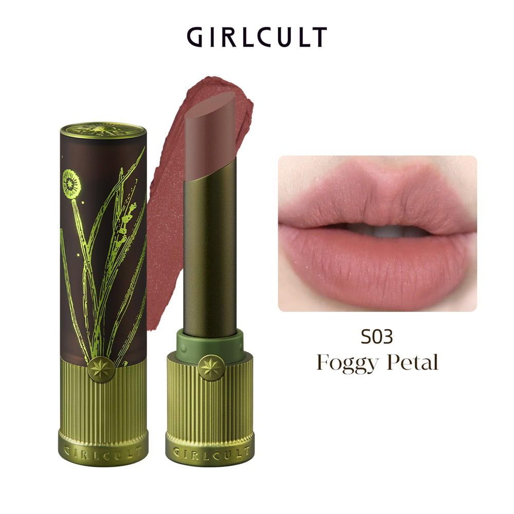 GIRLCULT lipstick beside coin for size comparison and travel convenience