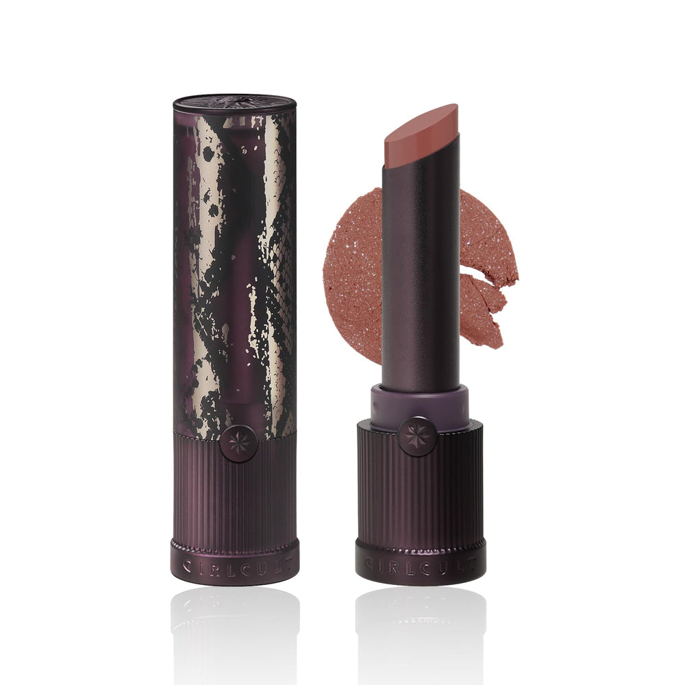 GIRLCULT lipstick S10 front packaging showing shade and sleek case benefit long-lasting style