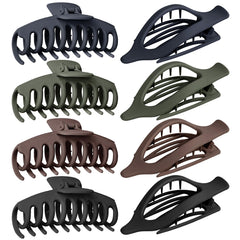 GIRLOLIIAR front set packaging shows 8 neutral matte clips, perfect for everyday styling