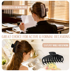 GIRLOLIIAR flat clip side profile on model demonstrating comfortable lay-flat benefit