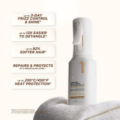 Close-up of Gisou label highlighting product name and details