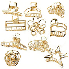 GIYAWA front view pack showing ten gold clips, convenient storage benefit