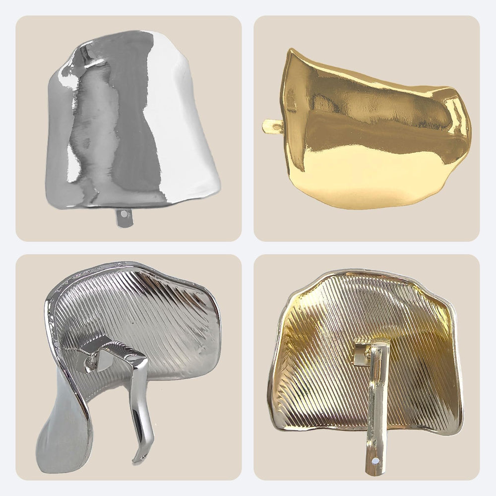 GIYAWA polished metal finish texture, durable look enhances outfit