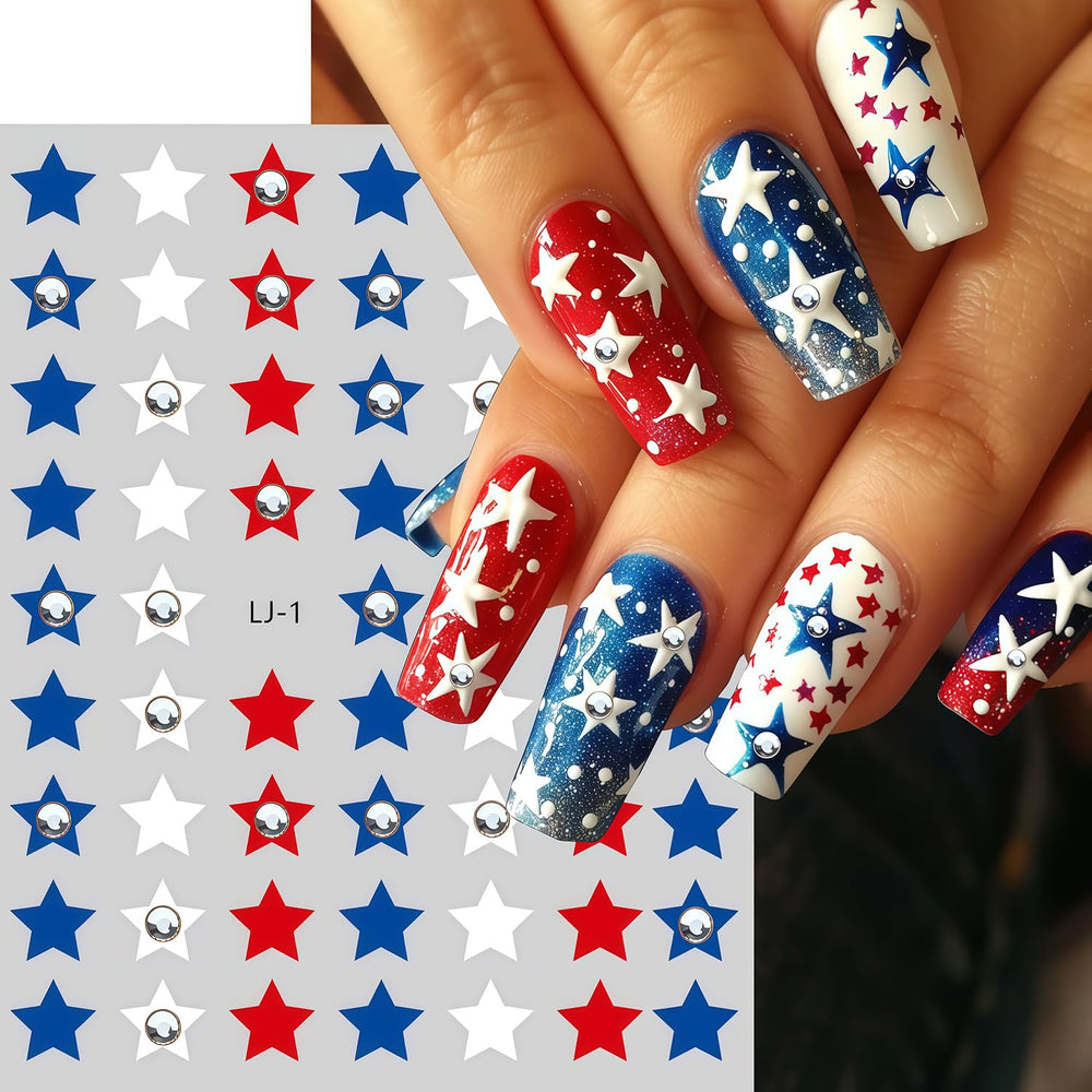 GJJBQTT close-up of sheet patterns displaying stars and fireworks for precise placement