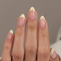 GJZEZ front packaging showing butter yellow nails and complete kit benefits