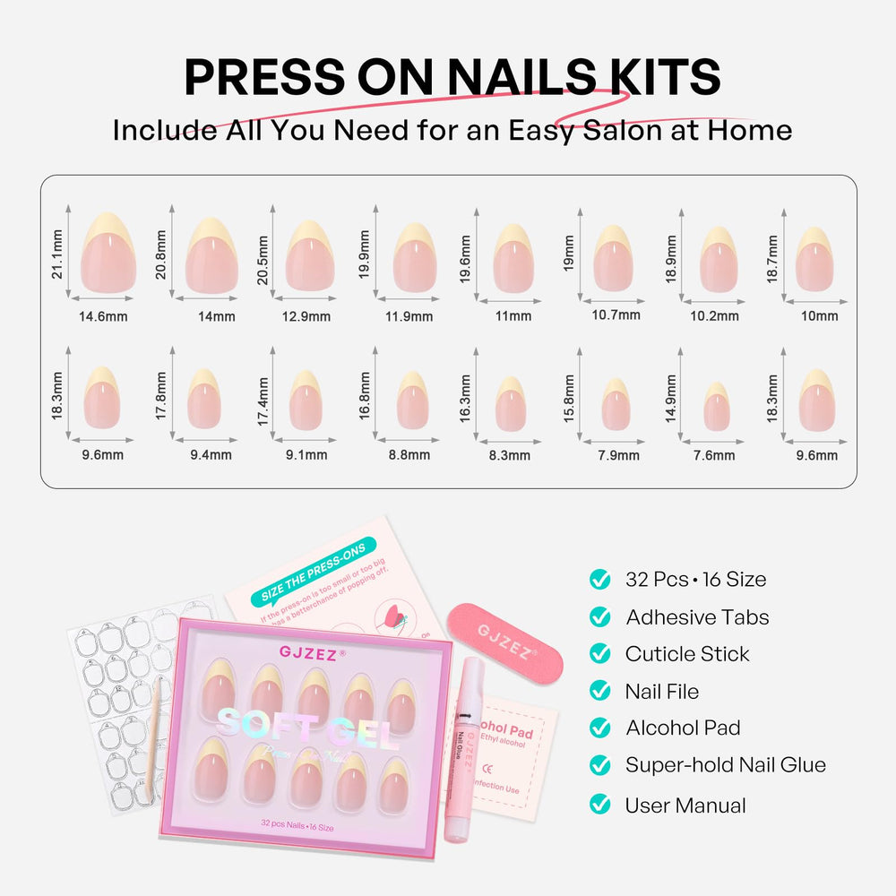GJZEZ multiple nail sizes laid out to show fitting variety