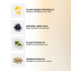 GK HAIR label close-up highlighting keratin complex and sulfate free benefit