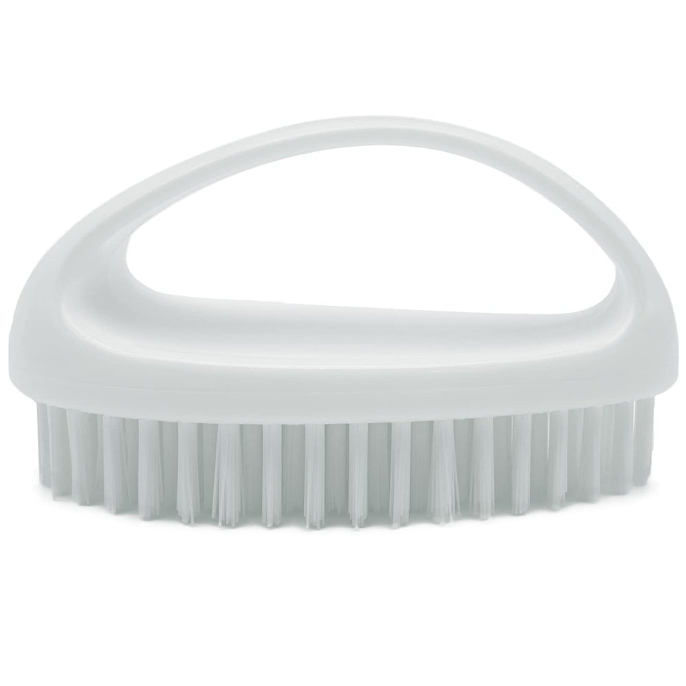 GKETN front view showing compact white scrub brush and sturdy body for heavy cleaning