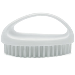 GKETN front view showing compact white scrub brush and sturdy body for heavy cleaning