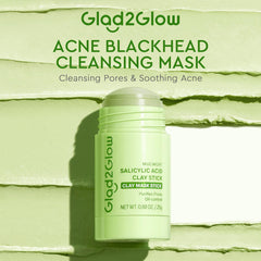 Glad2Glow applying stick to nose to target pores and oil