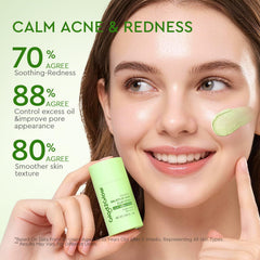 Glad2Glow clay stick texture close-up highlighting gentle exfoliant