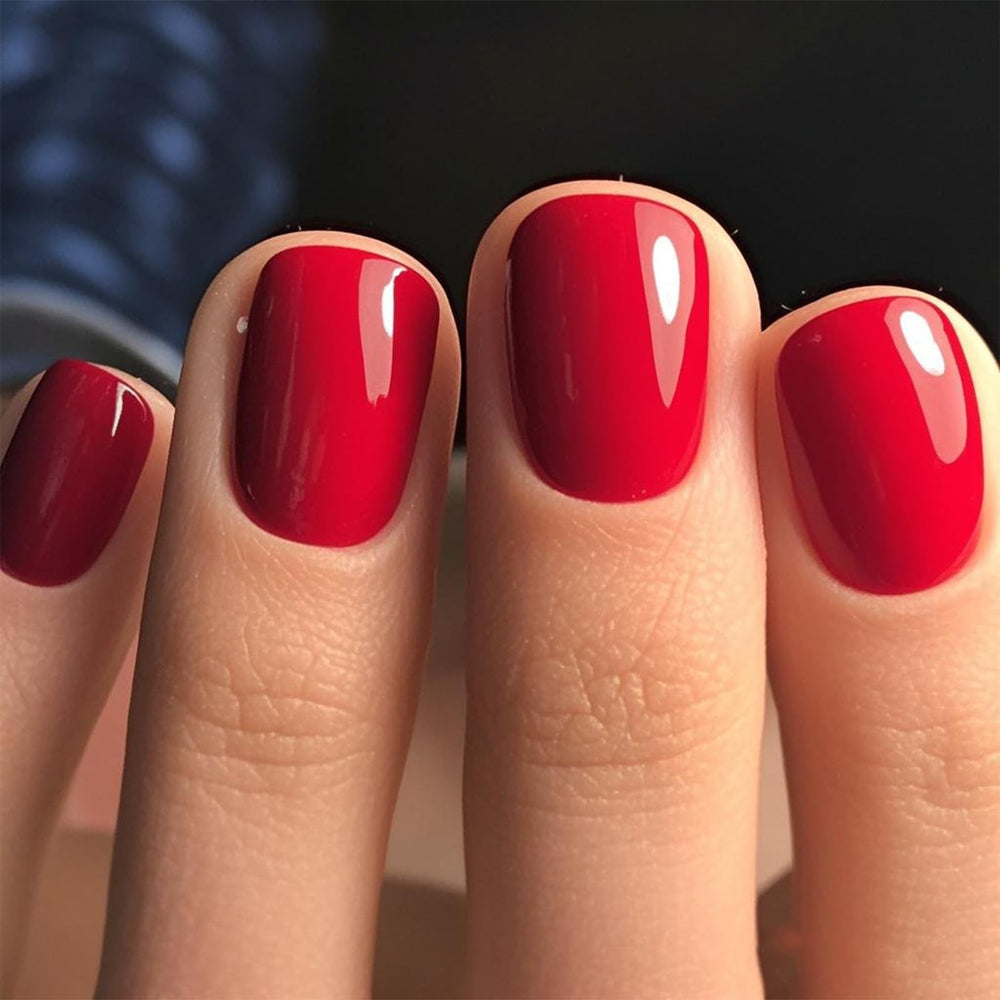 GLAMERMAID close-up of gel-like shine highlighting durable salon finish